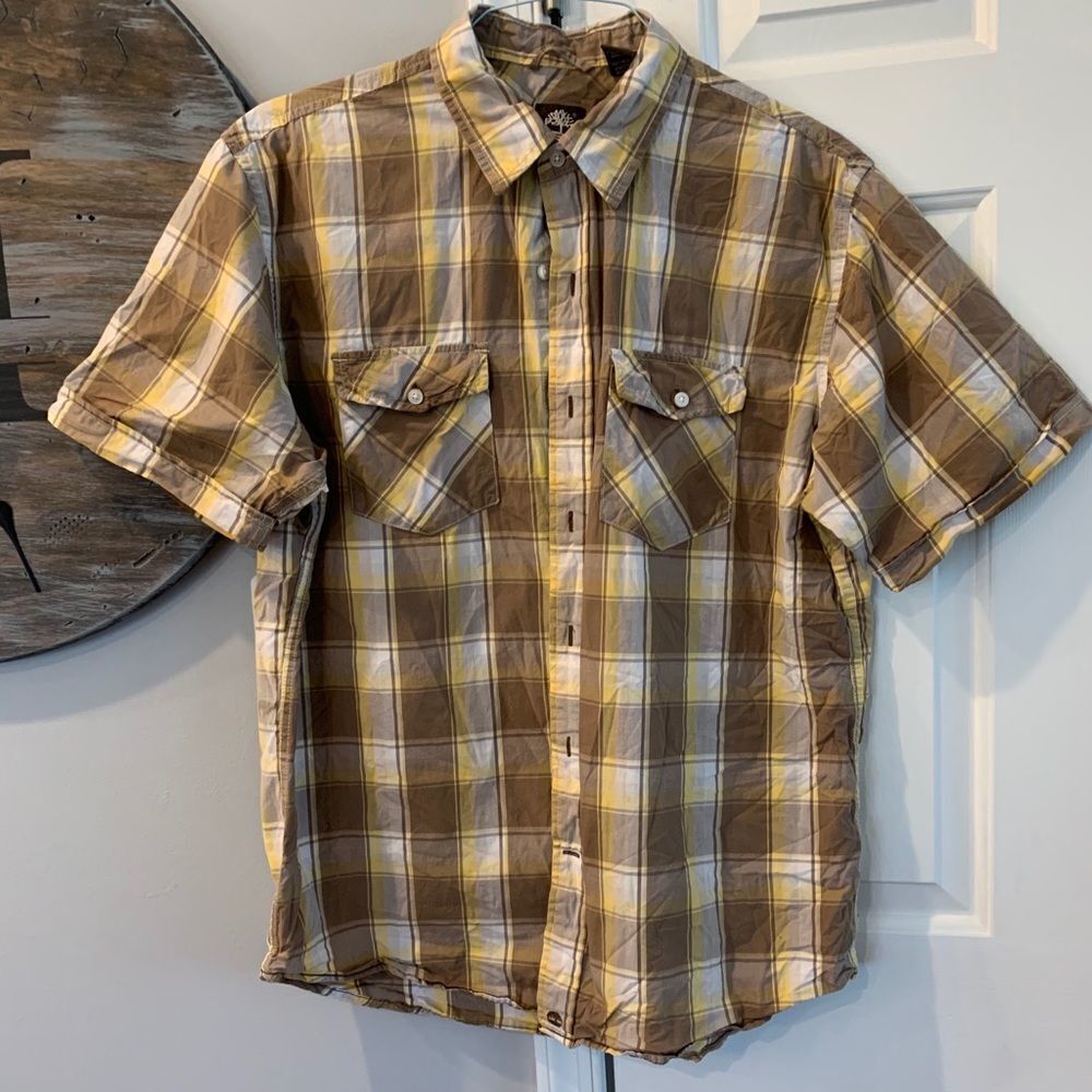 Timberland Short Sleeve Button Down Shirt sz L